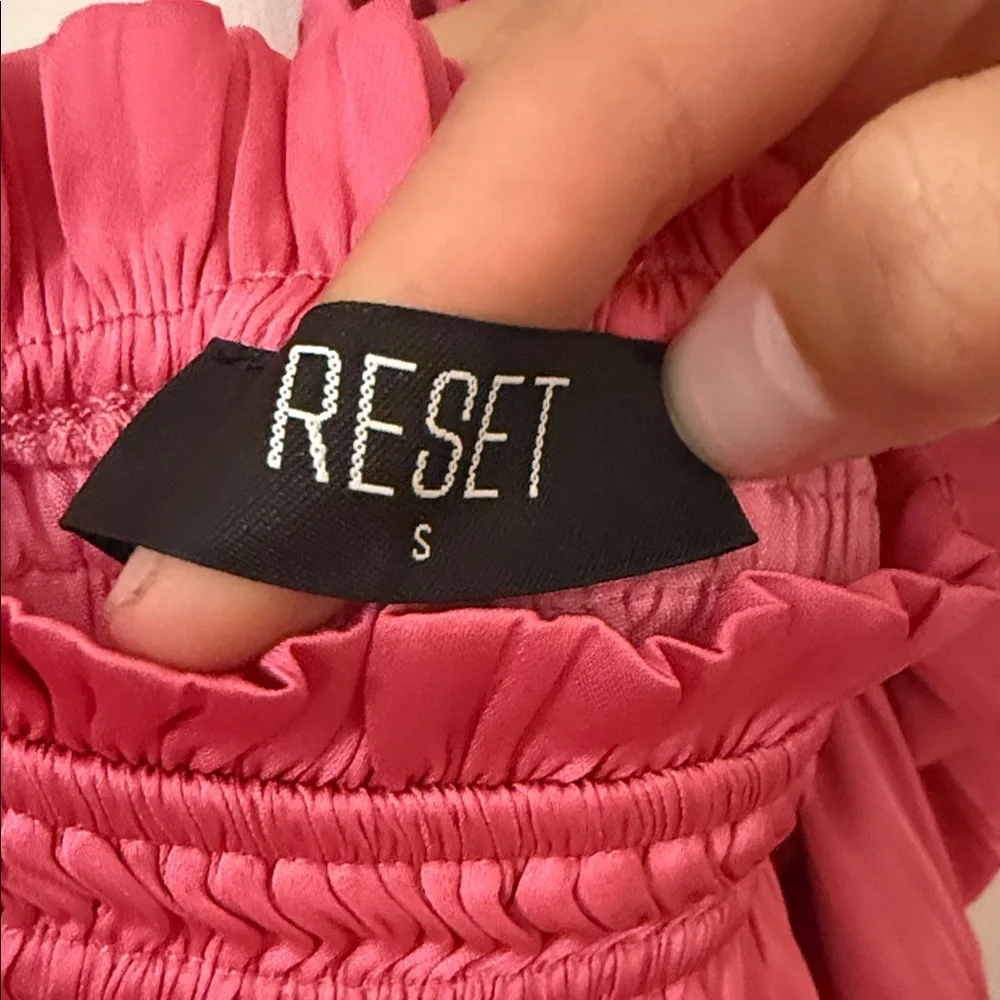 Pink Ruffled Women's Top - Picture 2 of 4